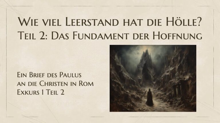 Wie viel Leerstand hat die Hölle? Teil 2: Das Fundament der Hoffnung