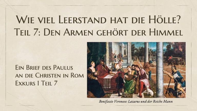 Wie viel Leerstand hat die Hölle? Teil 7: Den Armen gehört der Himmel