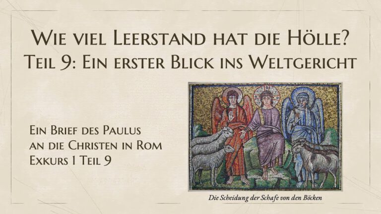 Wie viel Leerstand hat die Hölle? Teil 9: Ein erster Blick ins Weltgericht